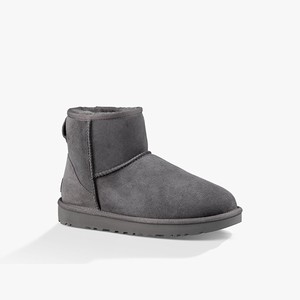 Ugg Classic Mini II Women Classic Boots Grey (2107NUJXL)